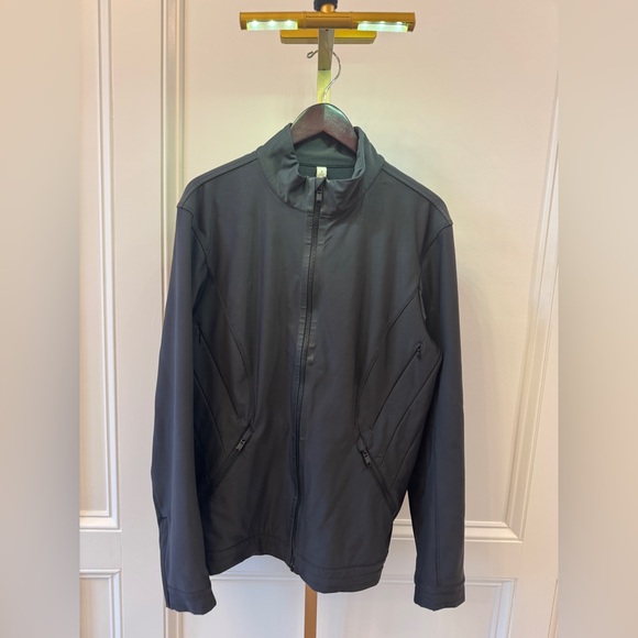 lululemon athletica Other - Men's Lululemon spring black full zip nylon warm lined Windbreaker Jacket sz XL